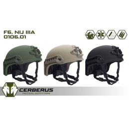 Zebra Armour Viper 3 Helmet - F6 NIJ IIIA, 0106.01