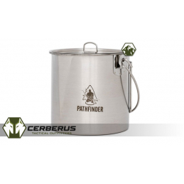 Pathfinder Stainless Steel 64oz Bush Pot & Lid