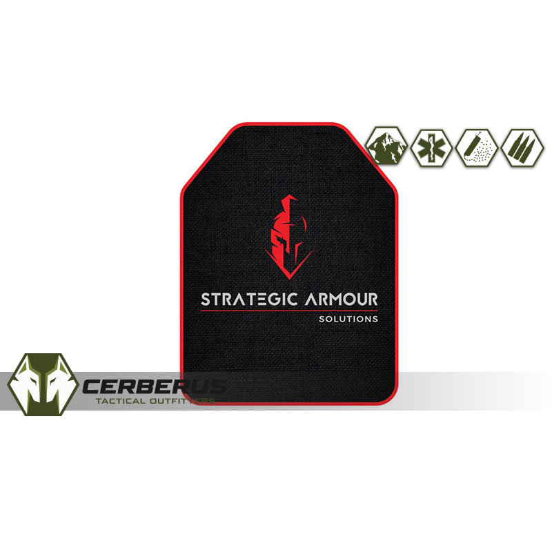 Strategic Armour Solutions Level IIIA UHMWPE Plate Size Armour Soft Inserts  (250mm x 300mm) Single Curve