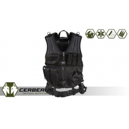 Rothco Cross Draw MOLLE Tactical Vest	- Black