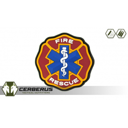 MSM Fire Rescue PVC Patch (Color: Fire)