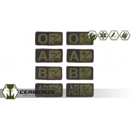 Condor Blood Type Patches (Single) Olive Drab/Black